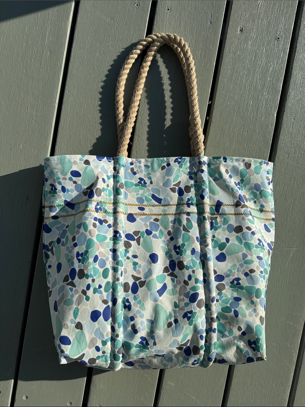 Sea Bags Medium Tote with Anchor and Seaglass - Picture 3 of 7